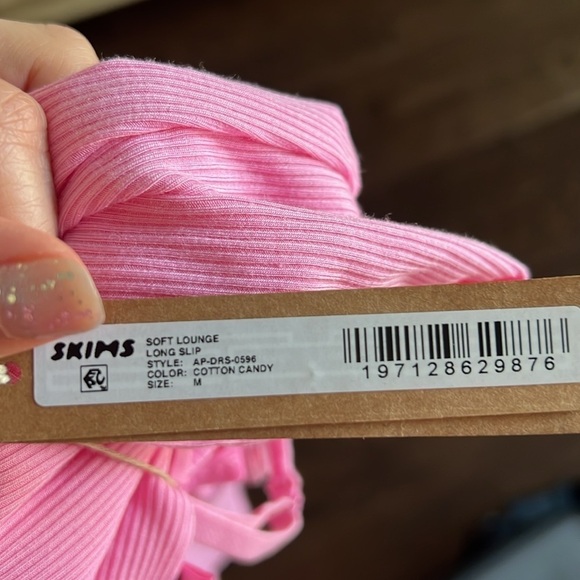 SKIMS Soft Lounge Slip Dress Pink , SIZE M - Picture 3 of 3